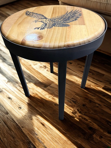 Metal Side Tables with Custom Wood Top