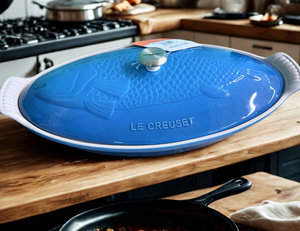 Le Creuset Stoneware Heritage Fish Baker, 1.7 qt
