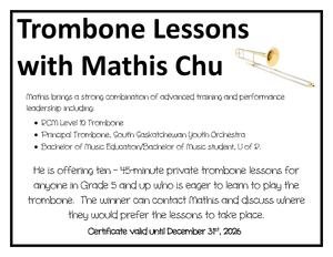 Private Trombone Lessons