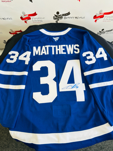 Signed Auston Matthews #34 Jersey