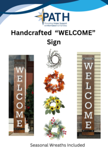 Handcrafted "WELCOME" Sign