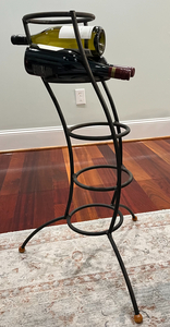 Elegant 12-Bottle Wrought-Iron Wine Rack