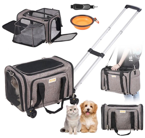 VEVOR Dog Carrier with Wheels, Airline Approved