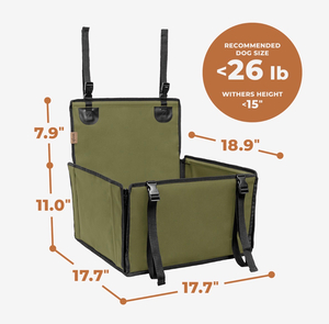 Wuglo Zip-Snap Dog Car Seat Size Small