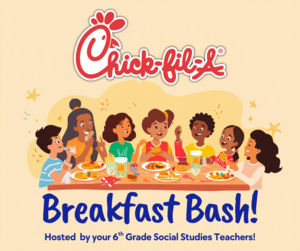 Chick-Fil-A Breakfast with 6th Grade SS Teachers!