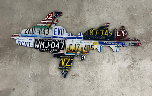 UP License Plate Sign