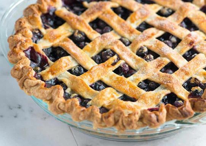 Blueberry Pie with Lattice Top