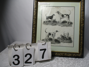 Original Hound Dogs Engraving