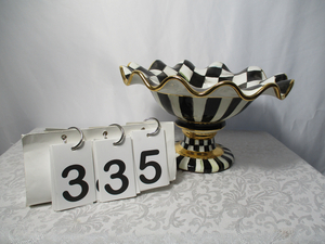 Courtly Check Compote Bowl