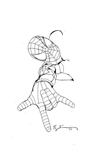 Bill Sienkiewicz Original Spider-Man Sketch