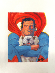 David Talaski Original Superman and Krypto