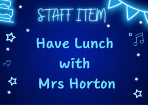 Lunch with Mrs. Horton