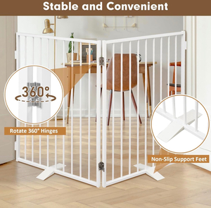 Metal Freestanding Dog Gate