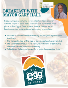 Breakfast with The Mayor at The Egg of Estes