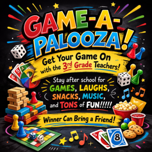 PTE Game-A-Palooza with 3rd Grade Teachers