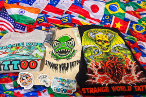 Strange World Tattoo Basket with Gift Certificates