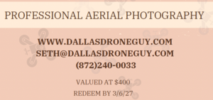 Aerial Photography Gift Certificate ($400 Value)