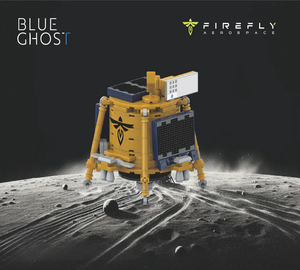 Blue Ghost Lunar Lander Lego Model