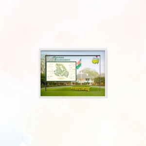 Augusta Course Map Shadowbox