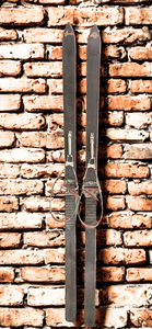 Vintage Gandre Wooden Skis (c. 1940s)