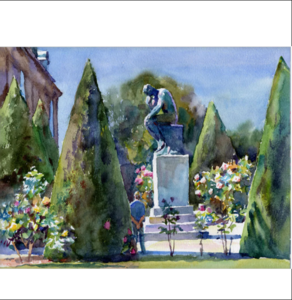 Wyatt Waters Rodin's Garden Print