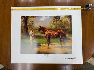 Secretariat Print Signed by Seth Hancock