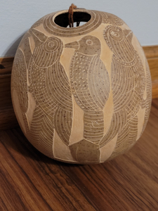 Carved Calabash Gourd 2