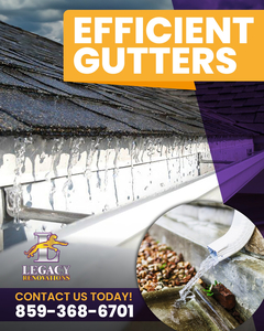 $2,000 Toward New Gutters from Legacy Renovations