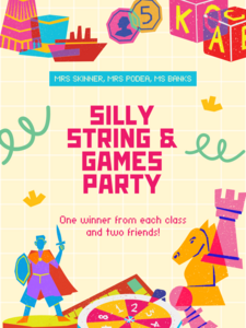 MS. BANK"S STRING AND GAMES PARTY