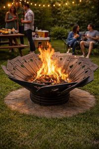 Royal Flush Steel Fire Pit