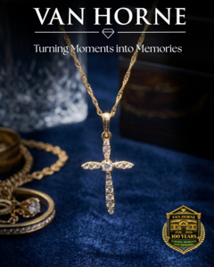 Diamond Cross Necklace by Van Horne Jewelers