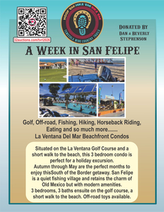 Item #015 LIVE AUCTION - A Week In San Felipe