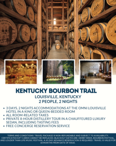 Kentucky Bourbon Trail for 2
