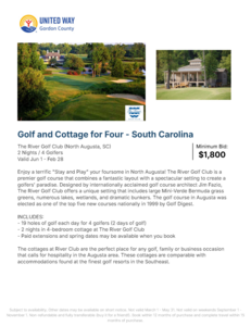 Golf and Cottage for 4 - South Carolina