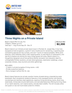 3 Nights on a Private Island Sleeps 6