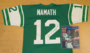 Joe Namath Autographed Jersey & SI Cover