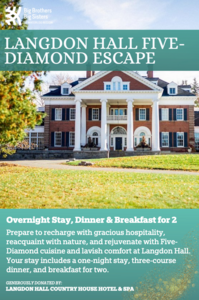$1500 Value: Overnight Stay + Dinner + Breakfast
