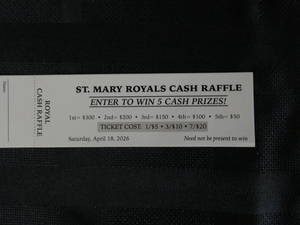 St. Mary Royals Cash Raffle