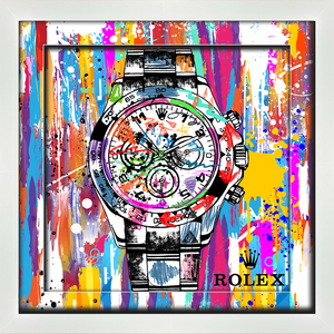 0101. Rolex Graffiti Pop Art Collage