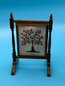 1:12 Scale Cross Stitched Screen