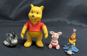 Winnie the Pooh vintage Disney rubber figures