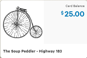 The Soup Peddler: $25 E-Gift Card