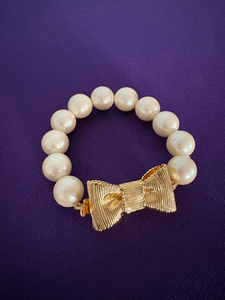 Kate Spade Pearl & Bow Bracelet