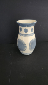 White and Blue Vase