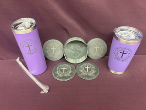 Custom Grace Christian Academy Tumbler & Slate Coa