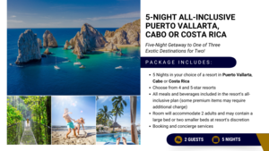 5-Night All-Inclusive Puerto Vallarta, Cabo or Cos