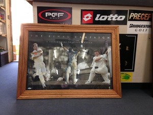 Picture signed by Steve Waugh