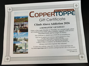 Coppertoppe Inn Gift Certificate