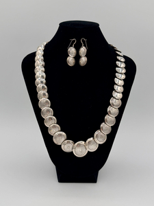 Sterling Silver Southwest Necklace and Earrings