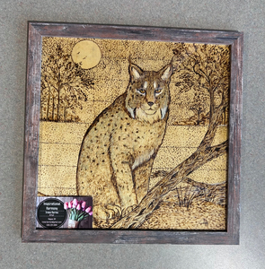 Pyrography Lynx Art